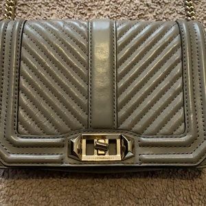 Rebecca minkoff chevron quilted love crossbody